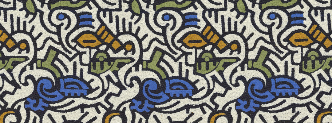 Haring 100 Multi by Covington Designer Fabric
