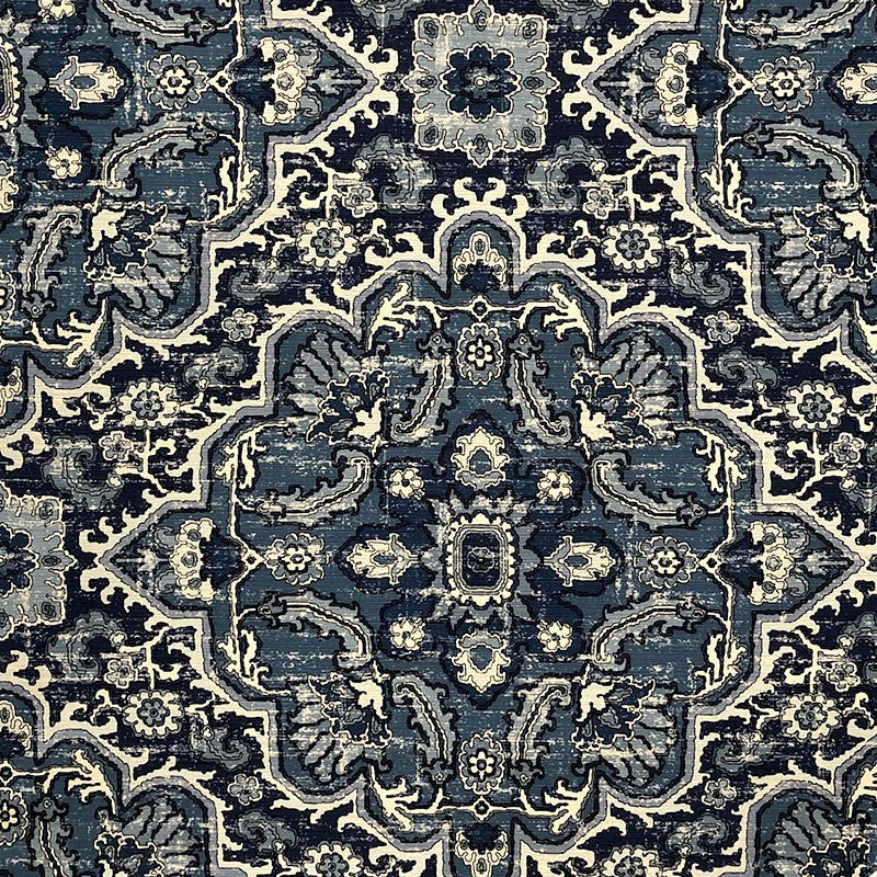 Harper Stormy by Magnolia Designer Fabric - 100% Cotton China 51000 Horizontal: 27 and Vertical: 27 54" - Swanky Fabrics -