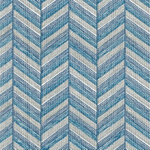 Heidi White Blue by Norbar Designer Fabric PRISM SEAVIEW 50% COTTON - 50% POLYESTER 1 1/2"V - 4 3/8"H 52 - Swanky Fabrics -