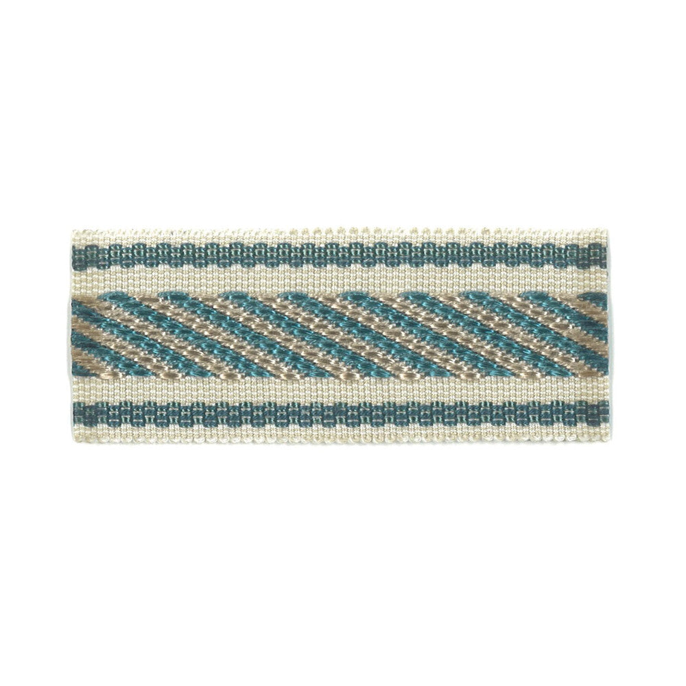 Helper 1 Teal by Stout Trim Stout Trim Helper 1 TealTrim NEW WORLD TRIM VOLUME II 100%SVI CHINA </p><p>Repeat: H: 0.375, V: 0.000 1.5 in - Fabric Carolina -
