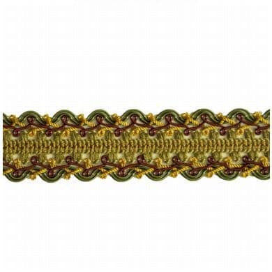 Hemingway 52 Cypress by Stout Trim Stout Trim Hemingway 52 CypressTrim ART OF DESIGN BRAIDS/GIMP/BORDER 70%SVI 17%COT 13%NYL CHINA </p><p>Repeat: H: 0.000, V: 0.000 1.37 in - Fabric Carolina -