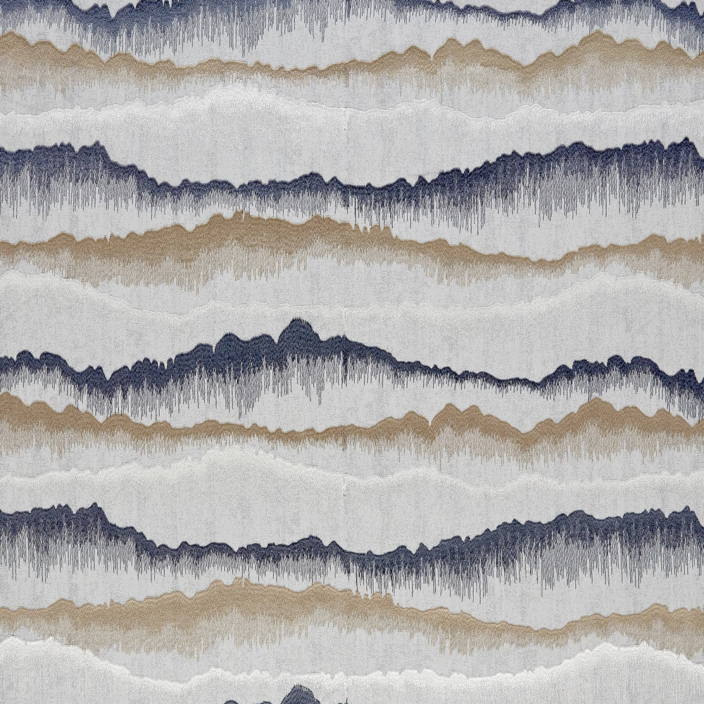 Herndon 3 Slate by Marcus William Designer Fabric KAI/MARCUS WILLIAM ARAVALLI 73%POL 27%SVI INDIA </p><p>Repeat: 15.375 50.75 in - Swanky Fabrics -