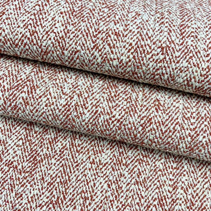 Herring Paprika by Magnolia Designer Fabric - 100% Poly China 50,000+ Horizontal: 0.5 and Vertical: 0 54" - Swanky Fabrics -