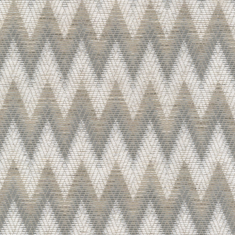 Hertzog 2 Aluminum by Stout Designer Fabric RAINBOW LIBRARY ALMOND/GRANITE 93%POL 7%COT INDIA Horizontal: 1.625 and Vertical: 4.000 54 in - Swanky Fabrics -
