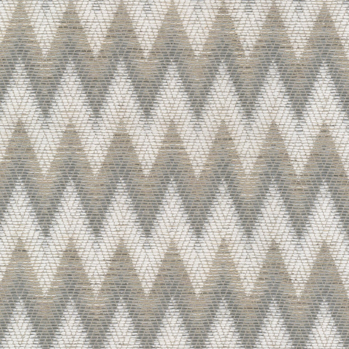 Hertzog 2 Aluminum by Stout Designer Fabric RAINBOW LIBRARY ALMOND/GRANITE 93%POL 7%COT INDIA Horizontal: 1.625 and Vertical: 4.000 54 in - Swanky Fabrics -