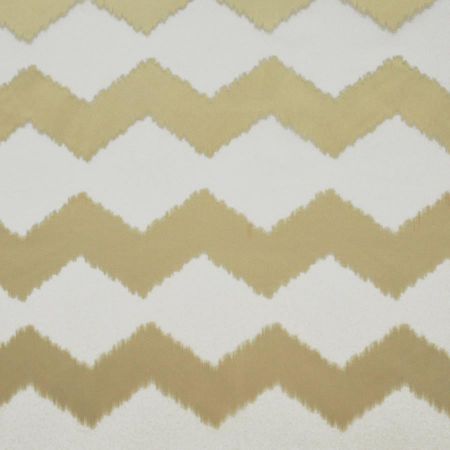 Halston # 2504 Golden Light by Maxwell Designer Fabric Sheer Style 100% POLYESTER TURKEY V-15.4"H-8" 118" - Swanky Fabrics -