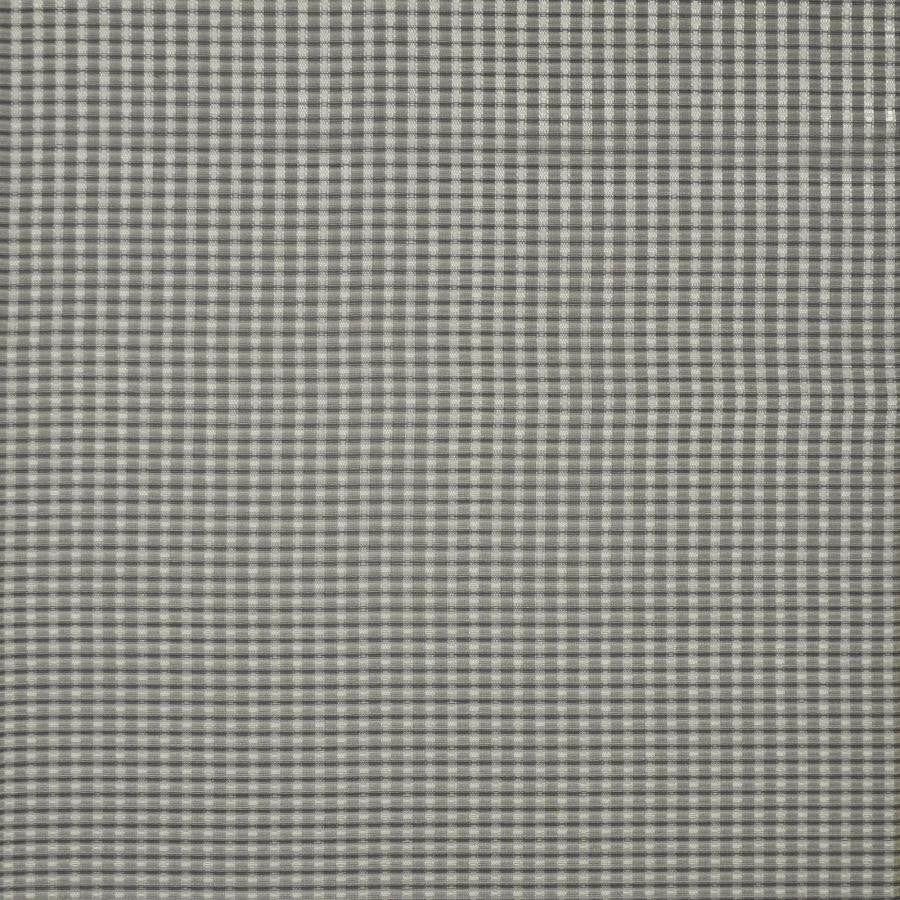 Hutton # 306 Granite by Maxwell Designer Fabric Sheer Style 100% POLYESTER TURKEY V-0.8"H-0.9" 118" - Swanky Fabrics -