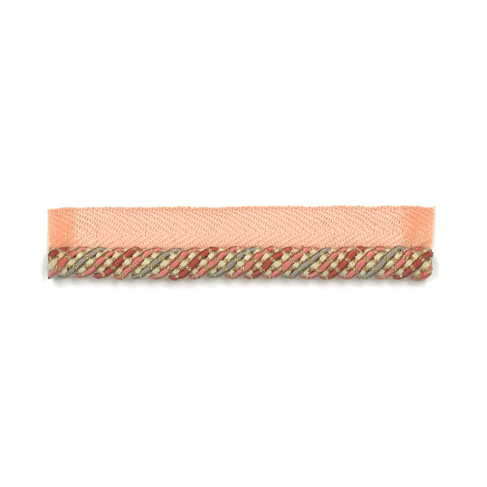 Hickory 10 Coral by Stout Trim Stout Trim Hickory 10 CoralTrim NEW WORLD TRIM VOLUME II 56%COT 22%SVI 15%POL 6%MTL 1%NYL CHINA </p><p>Repeat: H: 0.750, V: 0.000 0.25 in - Fabric Carolina -