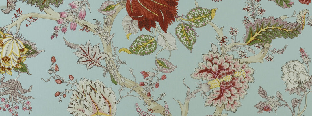 Hl-Darjeeling 3 Lt Blue/Pink by Covington Designer Fabric