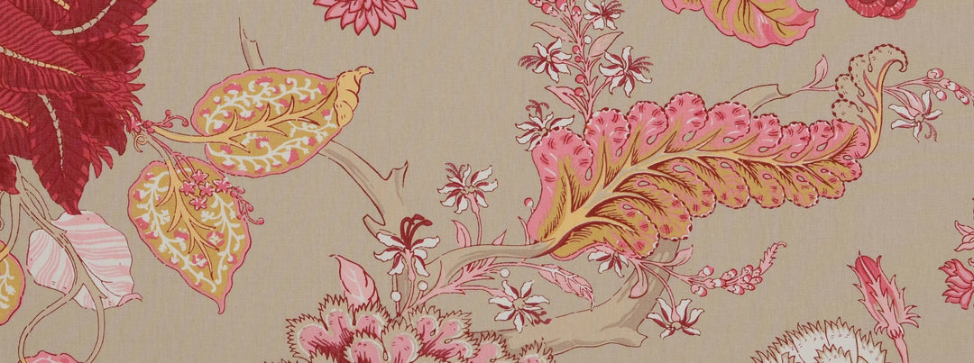 Hl-Darjeeling 5 Lt Beige/Pink by Covington Designer Fabric