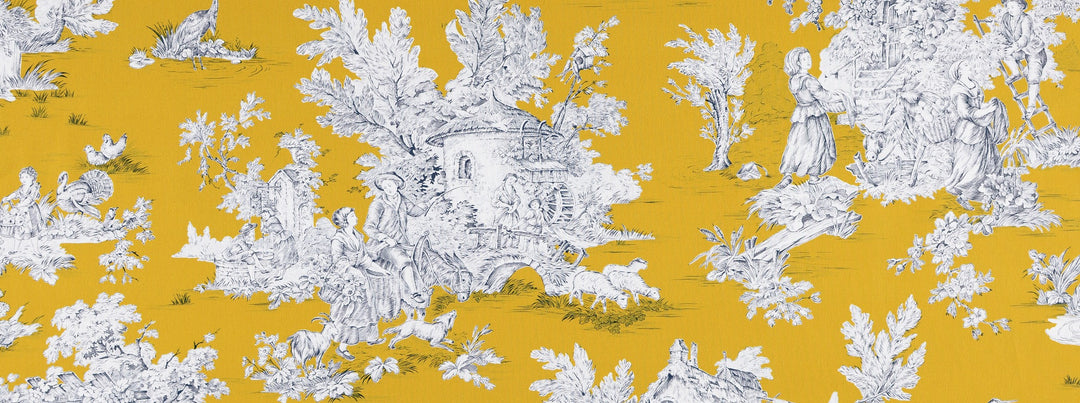 Hl-Pastorale Wide Width 84 Golden Yellow by Covington Designer Fabric