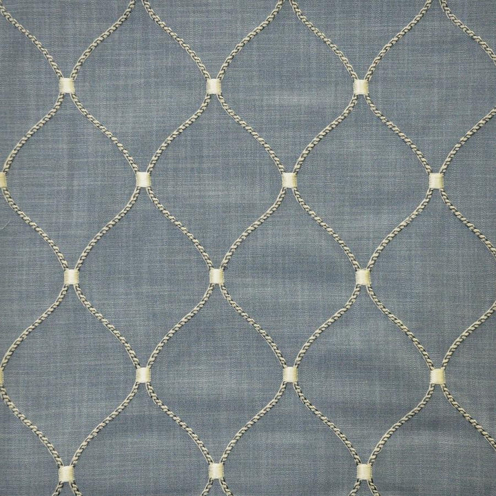 Havering # 104 Denim by Maxwell Designer Fabric Color Theory-Vol.Vii Neptune BASE: 100% POLYESTER
65% VISCOSE EMB: 35% COTTON INDIA V-6.30" H-4.48" 53" - Swanky Fabrics -