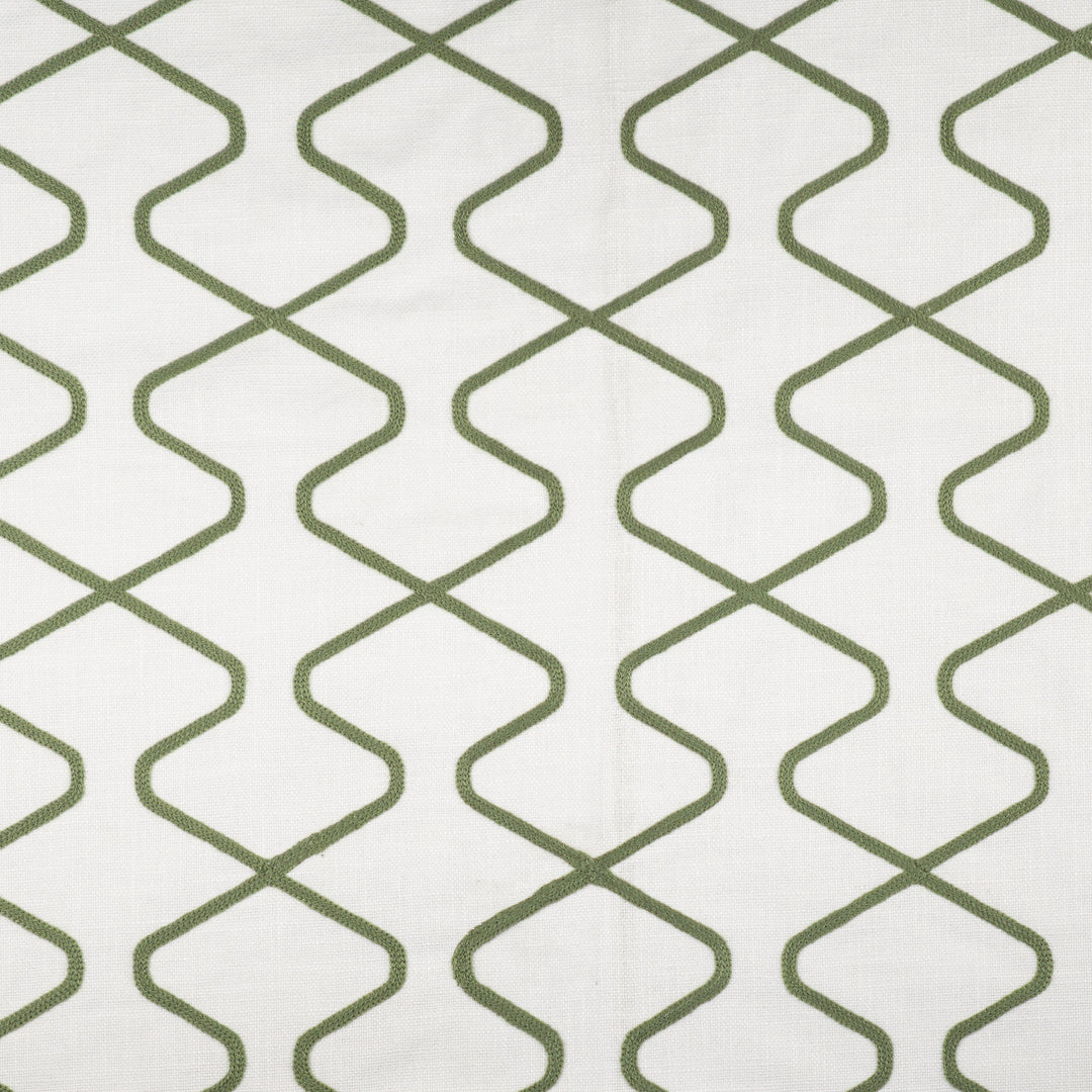 Howell # 636 Herb by Maxwell Designer Fabric Color Theory-Vol. X Juniper 100% COTTON EMB. - 100% ACRYLIC INDIA V- 7.5" H-4.4" W: 54" EMB: 53" - Swanky Fabrics -