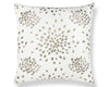 Firefly Embroidered Pillow 22 X 22 - Silver HNSDDK420000001 by Scalamandre Designer Pillow