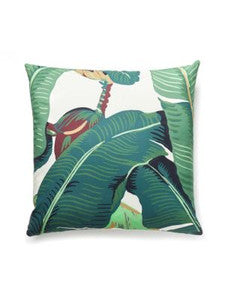 Hinson Palm Pillow 22 X 22 - Green HNHINPILL0001 by Scalamandre Designer Pillows