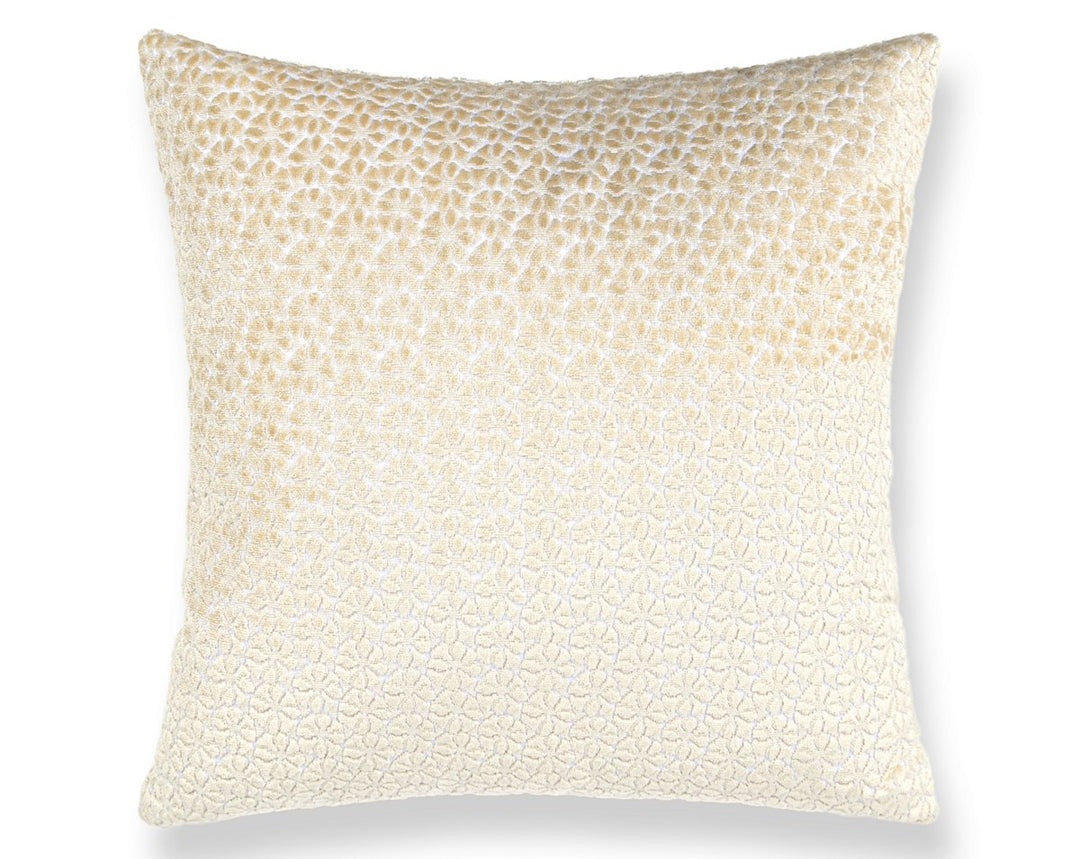 Petal Velvet Pillow 22 X 22 - Ivory HNSDDK273320001 by Scalamandre Designer Pillow