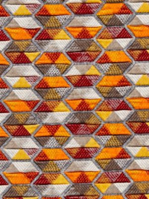 Carousel Coral HN420060002 by Hinson Designer Fabric HINSON LIBRARY 77% VISCOSE 15% POLYESTER 8% COTTON TURKEY MEDIUM DUTY Horizontal: 3.8" and Vertical: 6.5" 50 - Swanky Fabrics -