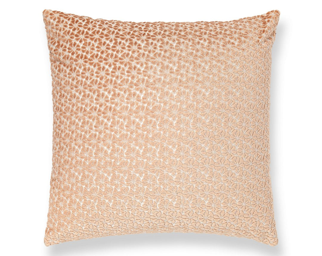 Petal Velvet Pillow 22 X 22 - Peachfuzz HNSDDK273320002 by Scalamandre Designer Pillow
