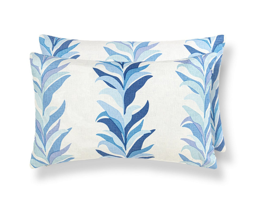 Chira Island Pillow 14 X 22 - Blue Marine HNLBDK166520003 by Scalamandre Designer Pillow