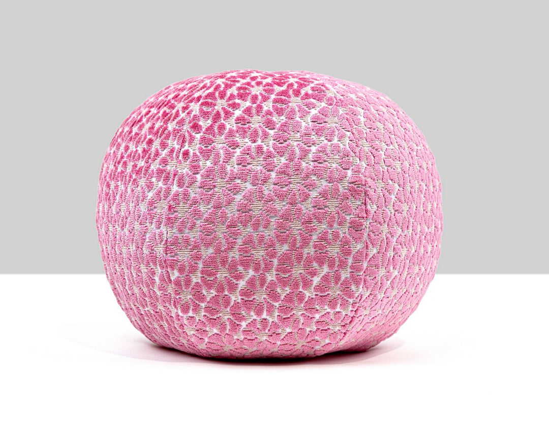 Petal Velvet Pillow 12 Dia - Pinks HNRADK273320003 by Scalamandre Designer Pillow