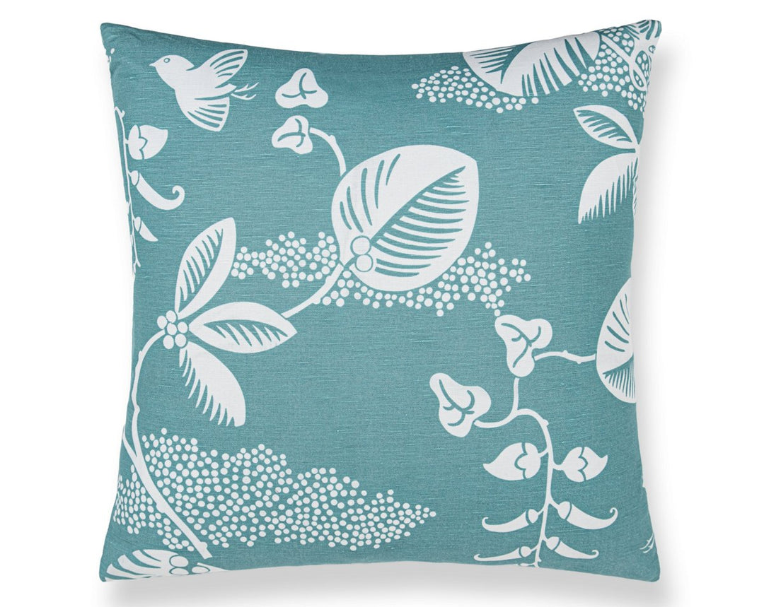 Pepper Pillow 22 X 22 - Turquoise HNSDDK166550003 by Scalamandre Designer Pillow