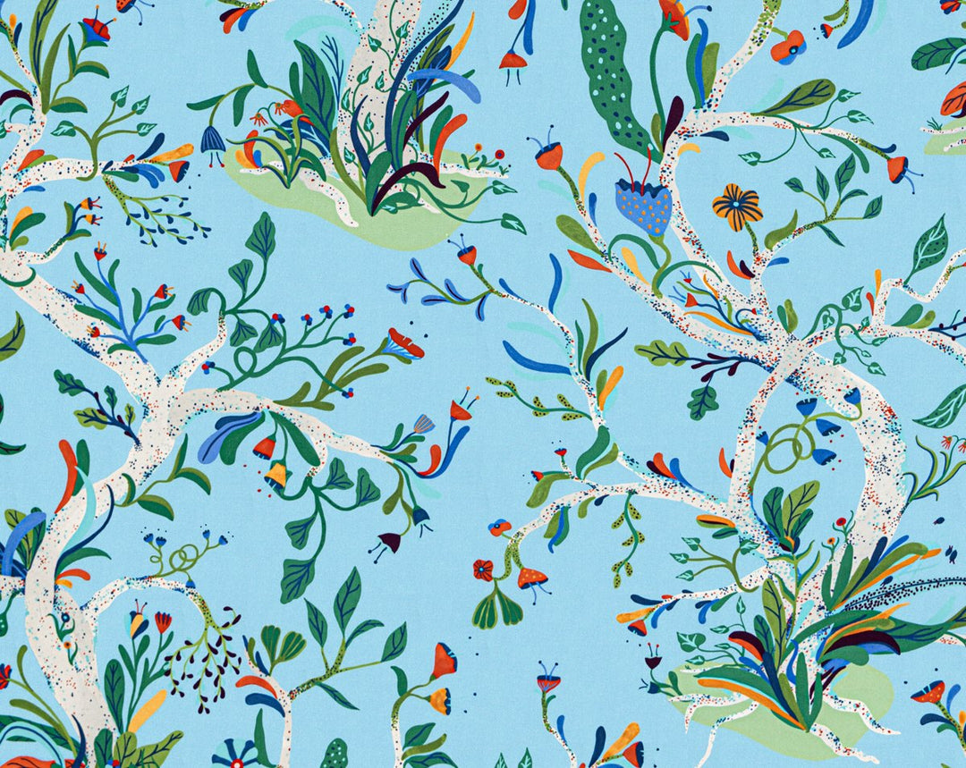 Enchanted Meadow Sky HN166540004 by Hinson Designer Fabric