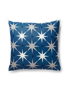 Star Power Pillow 22 X 22 - Navy HNSTARPILL0004 by Scalamandre Designer Pillows