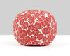May Pillow 12 Dia - Red HNRADK166560005 by Scalamandre Designer Pillow