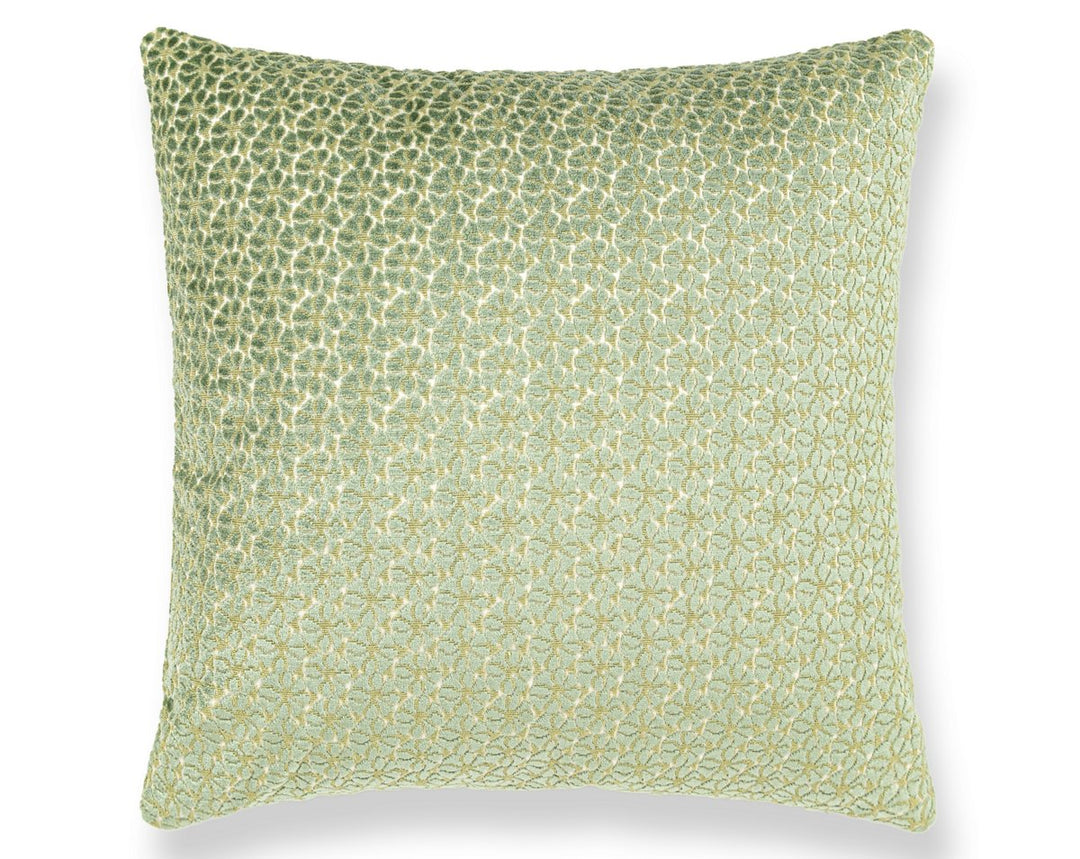 Petal Velvet Pillow 22 X 22 - Meadow HNSDDK273320005 by Scalamandre Designer Pillow
