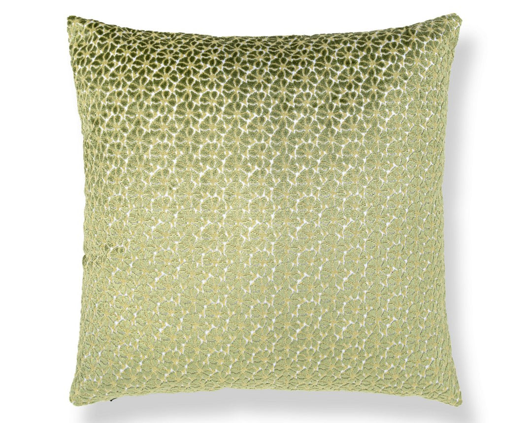 Petal Velvet Pillow 22 X 22 - Leaf HNSDDK273320006 by Scalamandre Designer Pillow