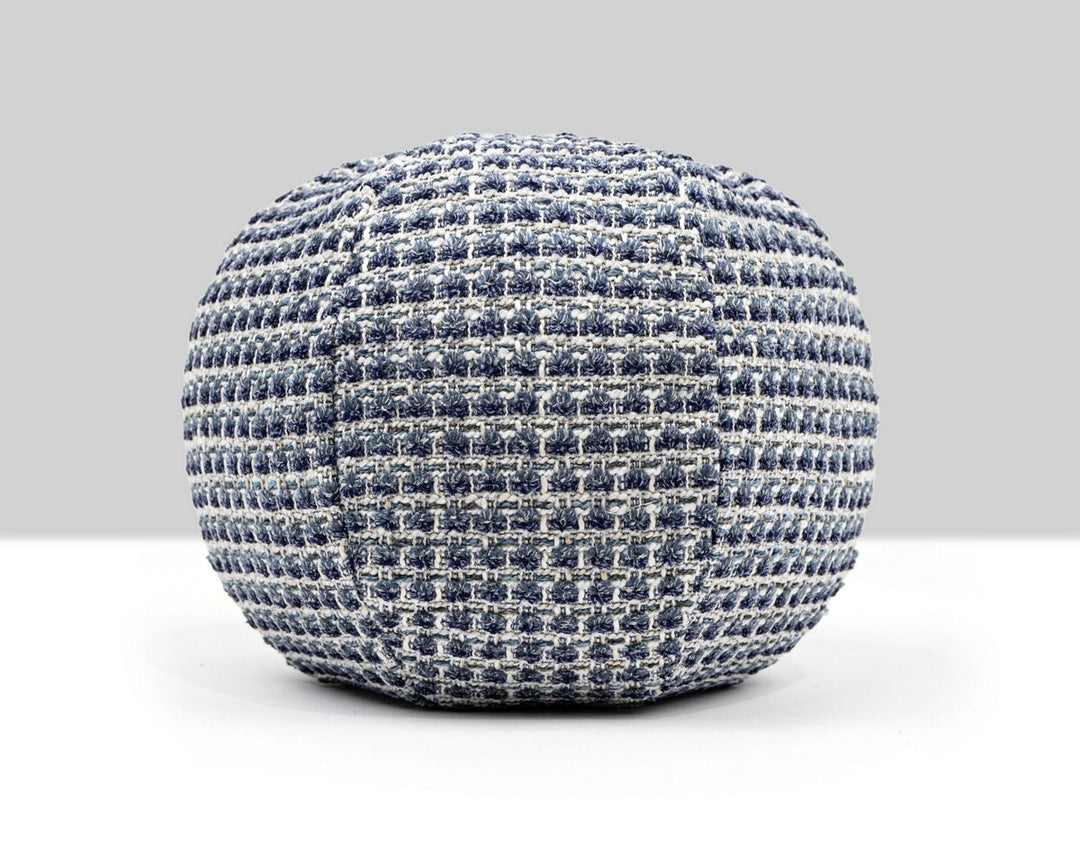 Heatherton Pillow 12 Dia - Navy HNRADK273330007 by Scalamandre Designer Pillow