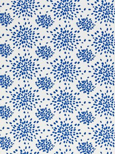 Fireworks Cotton Print Blue On White HNF1020000B by Hinson Designer Fabric