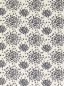 Fireworks Cotton Print Black On Off-White HNF1020000E by Hinson Designer Fabric