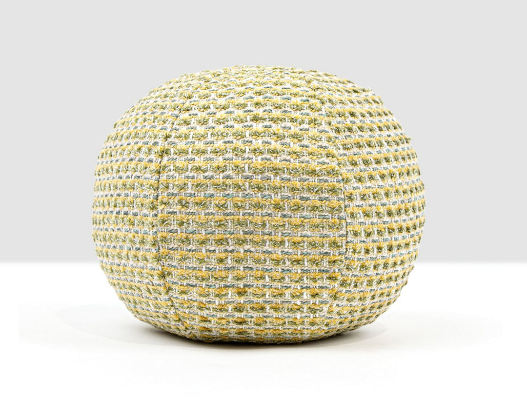 Heatherton Pillow 12 Dia - Lemon HNRADK273330013 by Scalamandre Designer Pillow