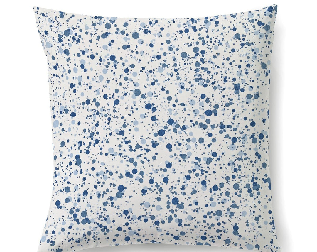 Spatter Pillow 22 X 22 - Ocean Blue HNSPATPILL00BK by Scalamandre Designer Pillow