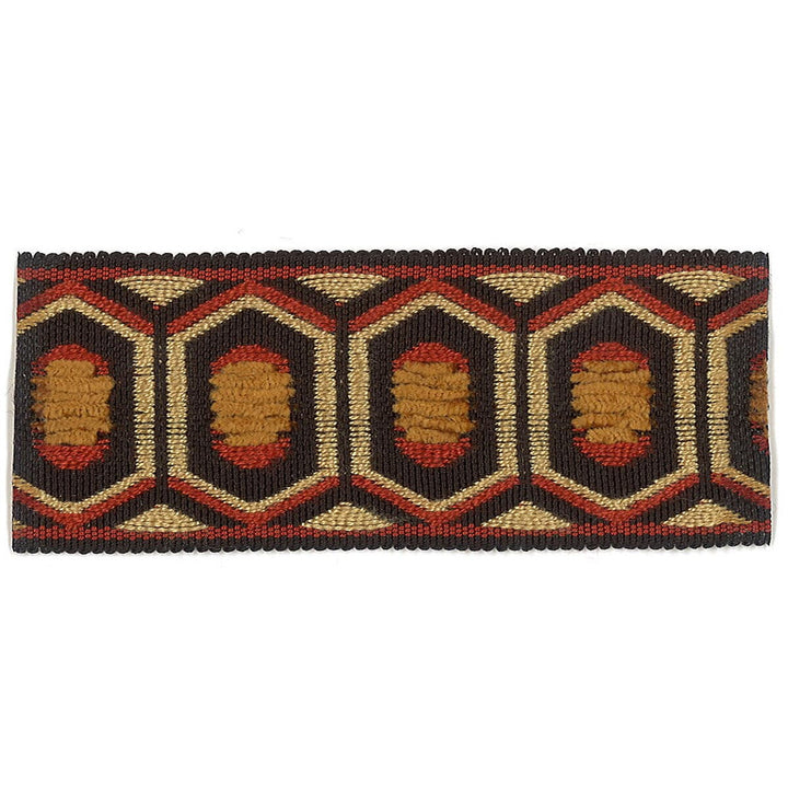 Honeycomb 4 Orient by Stout Trim Stout Trim Honeycomb 4 OrientTrim ACCENTS TAPES & BORDERS 74%SVI 26%POL CHINA </p><p>Repeat: H: 0.875, V: 0.000 1.75 in - Fabric Carolina -