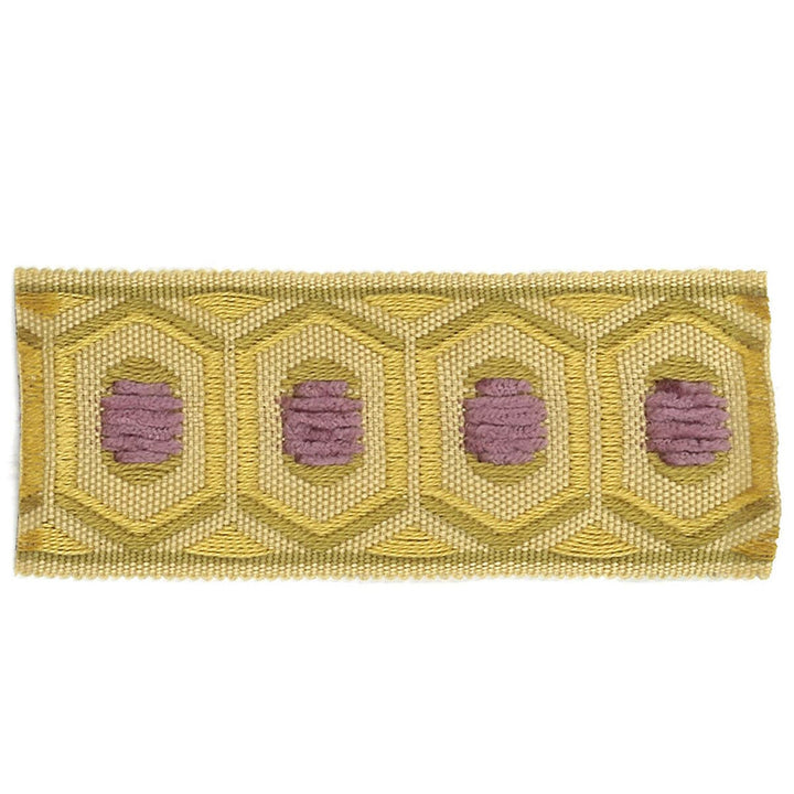 Honeycomb 6 Jasmine by Stout Designer Trim ACCENTS TAPES & BORDERS 74%SVI 26%POL CHINA Horizontal: 0.875 and Vertical: 0.000 1.75 in - Swanky Fabrics -