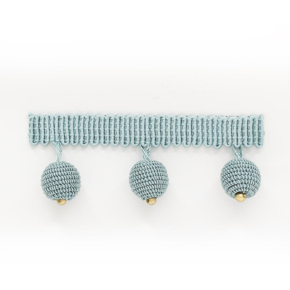 Hopat Beaded Fringe 1 Aqua by Stout Designer Trim SMALL WONDERS TRIM 51%SVI 49%POL CHINA FLAME RETARDANT-U.F.A.C. CLASS 1 CATB 117-2013 WYZENBEEK 30 000 DOUBLE RUB WEAR TEST (HEAVY DUTY) Horizontal: 1.375 and Vertical: 0.000 1.63 in - Swanky Fabrics -