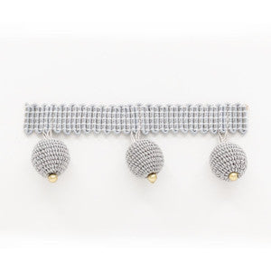 Hopat Beaded Fringe 6 Platinum by Stout Designer Trim