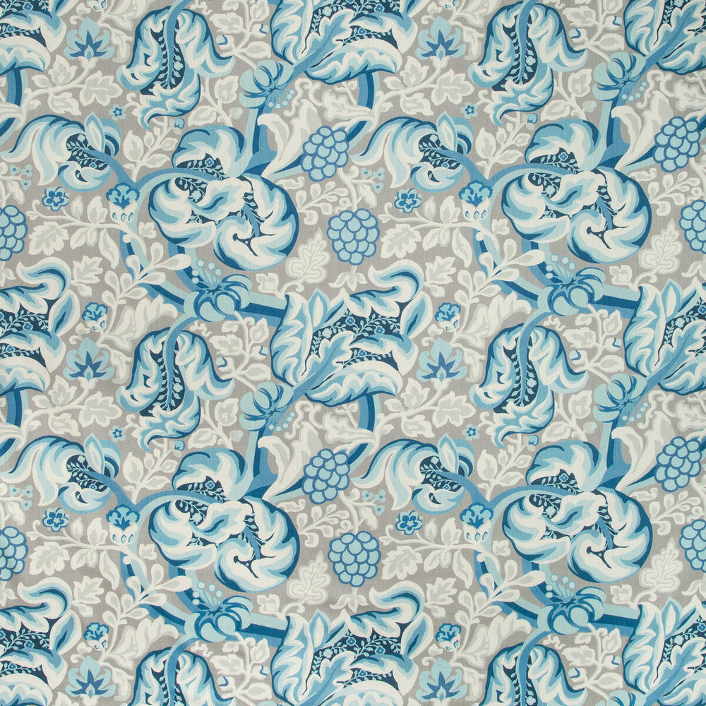 Hullabaloo Atlantic by Kravet Basics Designer Fabric BERMUDA COTTON - 90%;LINEN - 10% Pakistan MEDIUM Horizontal: 27 and Vertical: 25.25 54 - Swanky Fabrics -