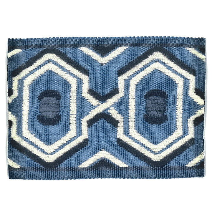 Humor 1 Blue by Stout Trim Stout Trim Humor 1 BlueTrim NEW WORLD TRIM VOLUME II CHINA </p><p>Repeat: H: 1.750, V: 0.000 2.75 in - Fabric Carolina -