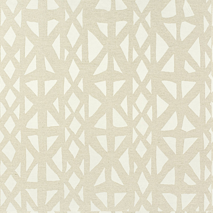 Hyatt 1 Linen by Stout Designer Fabric COMFORTABLE LIVING BEIGE/TAUPE 20%COT 21%POL 7%ACR 52%LIN INDIA Horizontal: 27.375 and Vertical: 35.375 54 in - Swanky Fabrics -