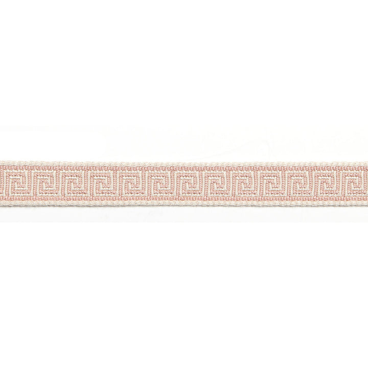 Hellenic Key Jacquard Tape Ballet Pink by Europatex Designer Fabric Hellenic 76% Fibranne, 24% Rayon 0.56 inches - Swanky Fabrics -