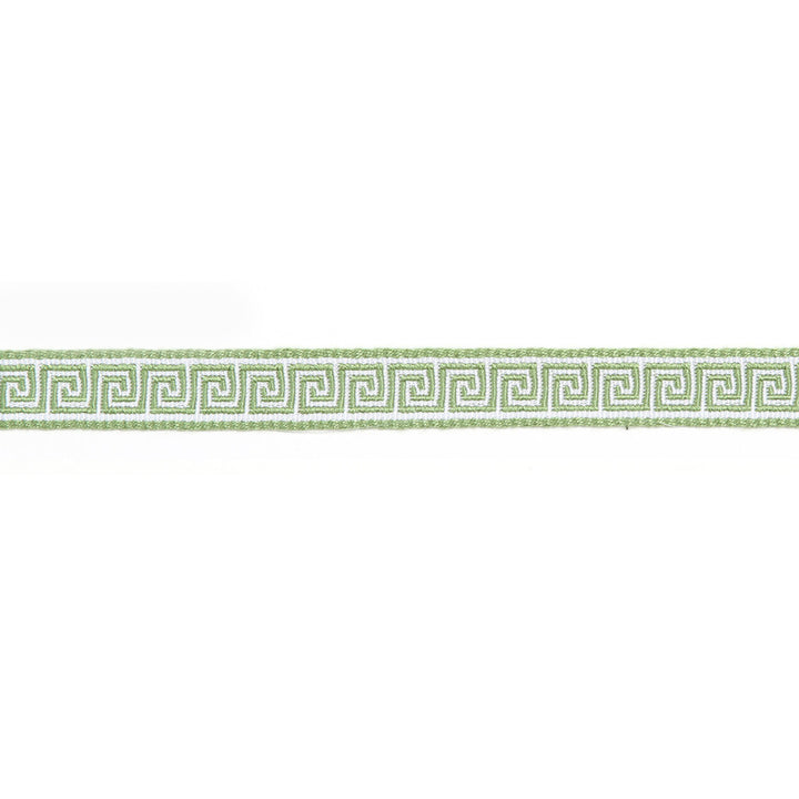 Hellenic Key Jacquard Tape Kiwi by Europatex Designer Fabric Hellenic 76% Fibranne, 24% Rayon 0.56 inches - Swanky Fabrics -