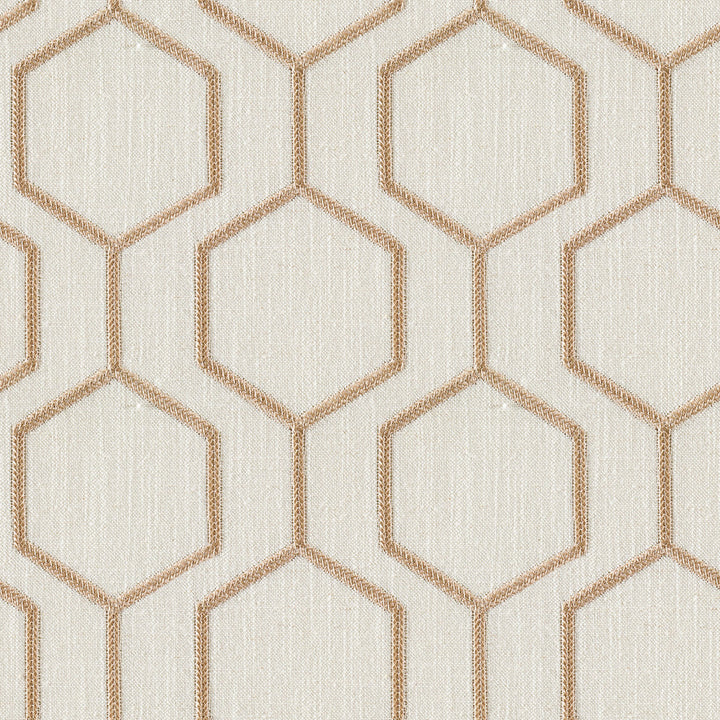 Socrates Hexagono Dove by Europatex Designer Fabric Socrates 20% Linen, 45% Viscose, 35% Polyester 7.8" H, 7.8" V 56.00 inches - Swanky Fabrics -