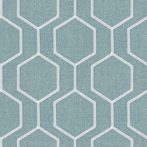 Socrates Hexagono Glacier by Europatex Designer Fabric