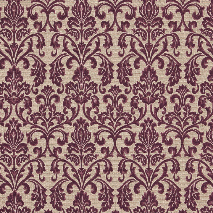 Hotel A Plum by Europatex Designer Fabric Hotel 85% Polyester, 15% Cotton China 50,000 Double Rubs Horizontal: 7 and Vertical: 13 56" - Swanky Fabrics -