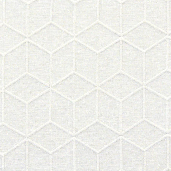 Ithaca # 558 Cotton by Maxwell Designer Fabric Sheer Paths 100% POLYESTER TURKEY V-6.5" H-3.25" 118" EMB. WIDTH 107" - Swanky Fabrics -