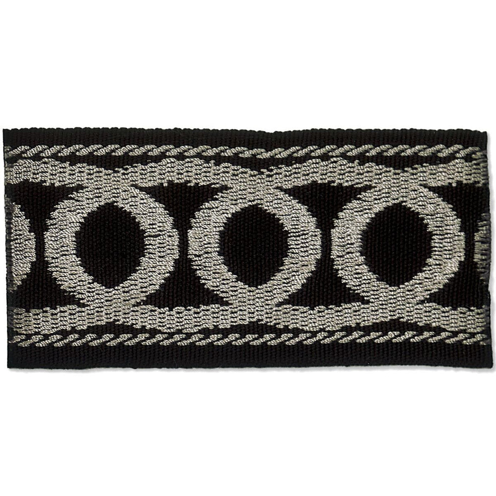 Improvise 5 Coal by Stout Designer Trim HARMONY TRIM 57%POL 43%SVI CHINA Horizontal: 0 and Vertical: 0 2 in - Swanky Fabrics -