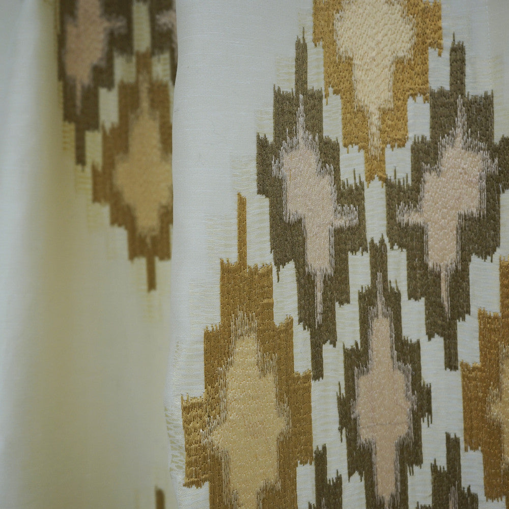 INCA 15SJ101 by JF Designer Fabric JF Studio 52% Viscose, 15% Linen, 14% Polyester, 10% Cotton, 9% Silk India  Horizontal: 25.6 and Vertical: 31.4 54  - Swanky Fabrics -